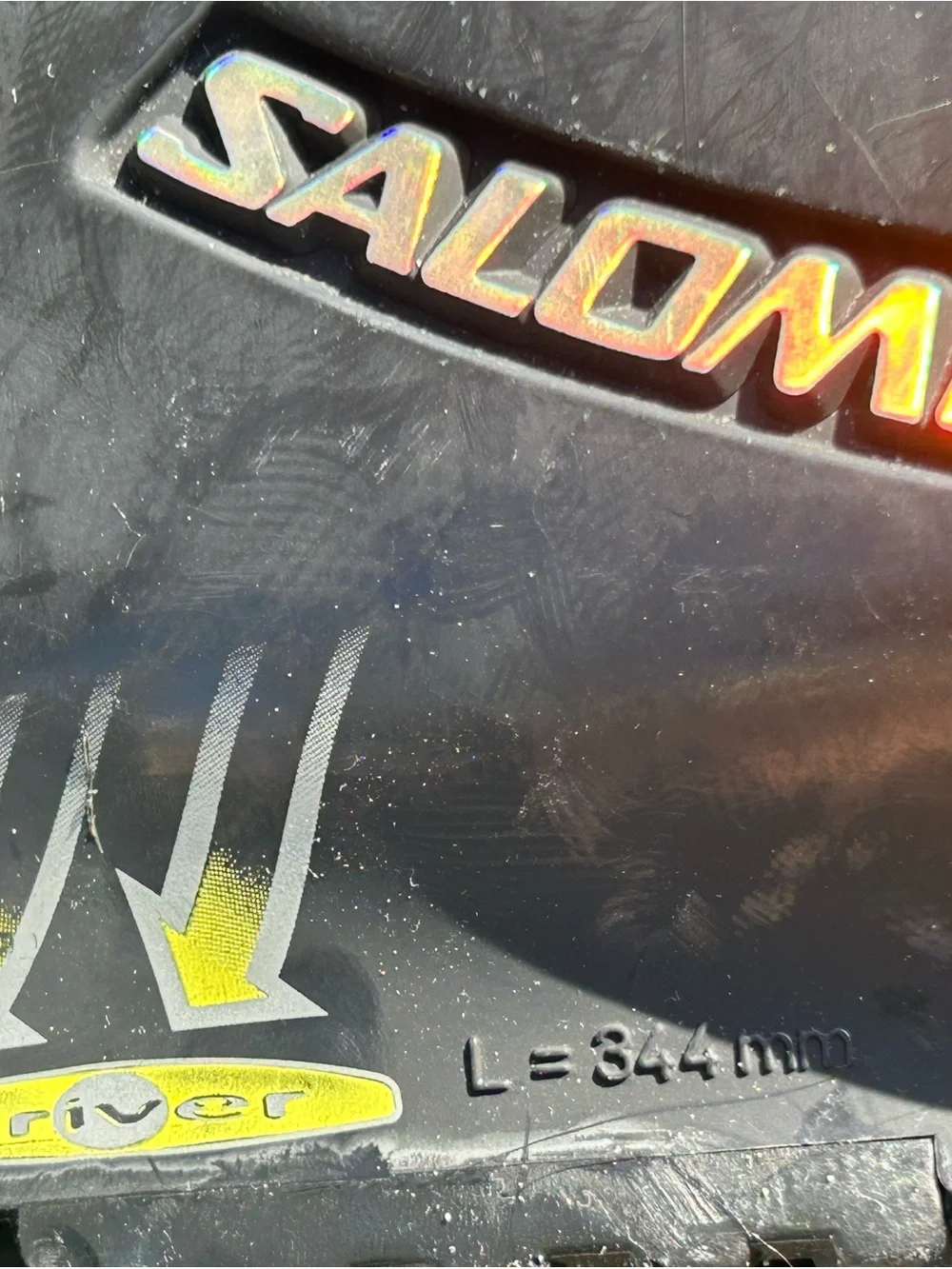 Salomon Force Super Alpine Ski Boots Black 4 Buckle Adult Ski Boots L=344mm
